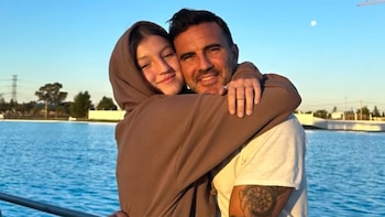 El amoroso saludo de Fabián