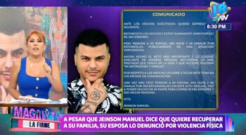 Jeinson Manuel emite comunicado para