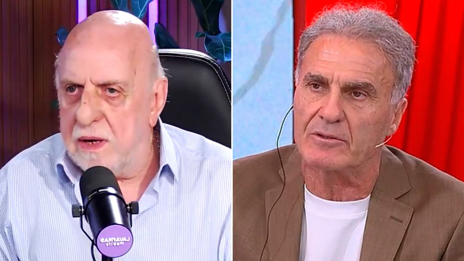 Ruggeri y el Cabezón, cara a cara