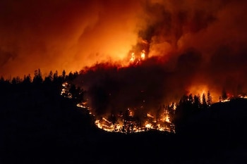 Incendios forestales en Columbia Británica