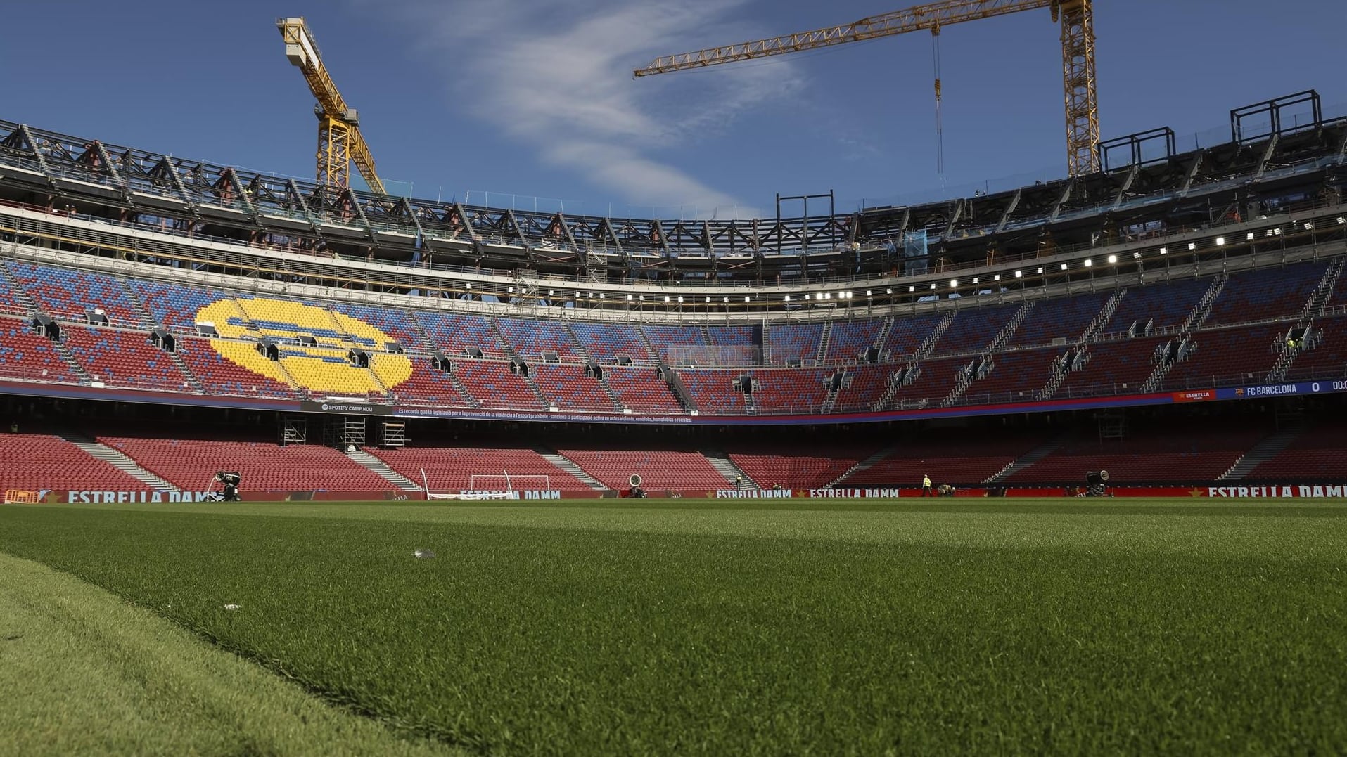 El Camp Nou en obras (Europa Press)