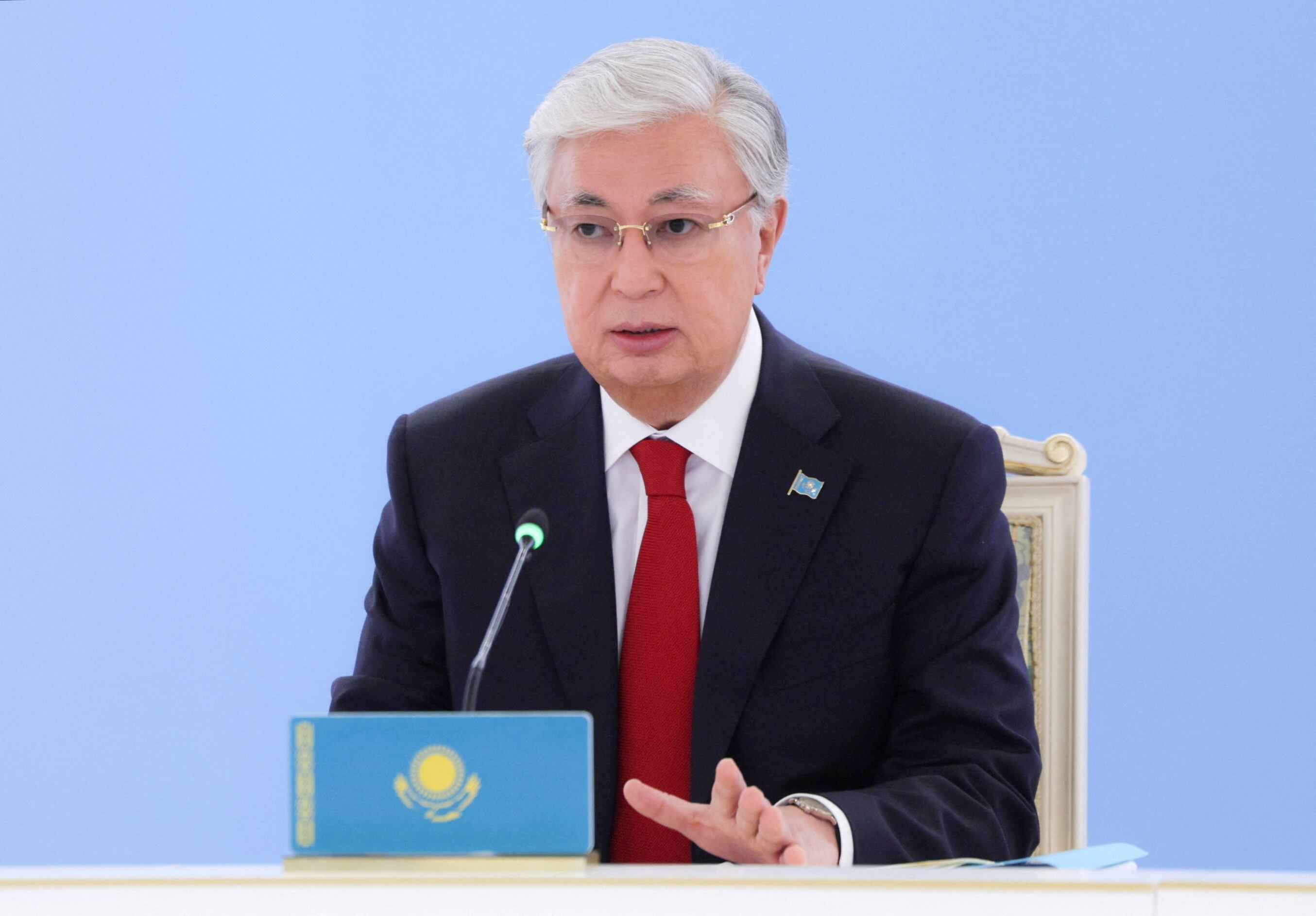 Imagen de archivo: El presidente kazajo Kassym-Jomart Tokayev asistió a la cumbre de la Organización del Tratado de Seguridad Colectiva (OTSC) en Astana, Kazajistán, el 28 de noviembre de 2024 (REUTERS)