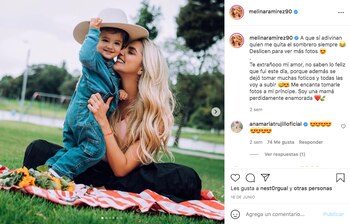 Tomada de Instagram @melinaramirez90