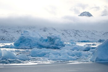 El drenaje de grietas transfiere al menos la mitad del agua de deshielo al fondo de la capa de hielo, lo que puede impactar en el nivel del mar (REUTERS/Sarah Meyssonnier)