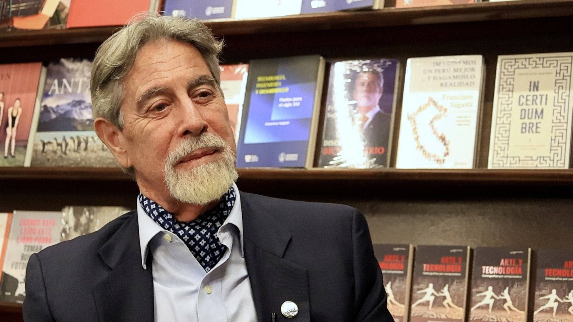 Francisco Sagasti aseguró que no postulará a la presidencia en el 2026, pero se le ha sugerido tentar un escaño en el Senado. (Foto: Infobae/Carlos Diaz)