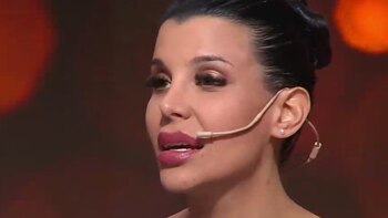 Charlotte Caniggia, en su visita