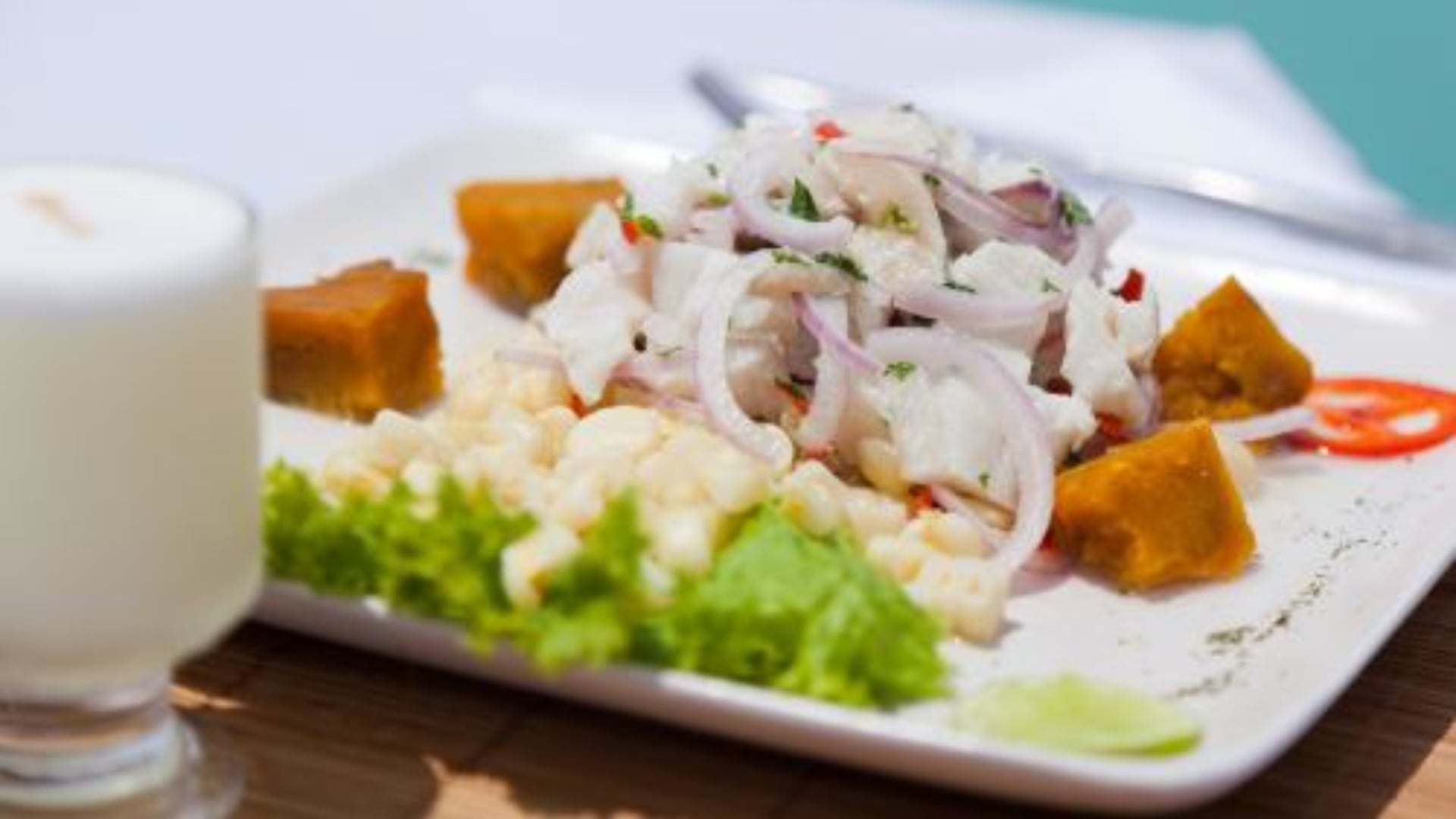 Ceviche de pota. (Andina)
