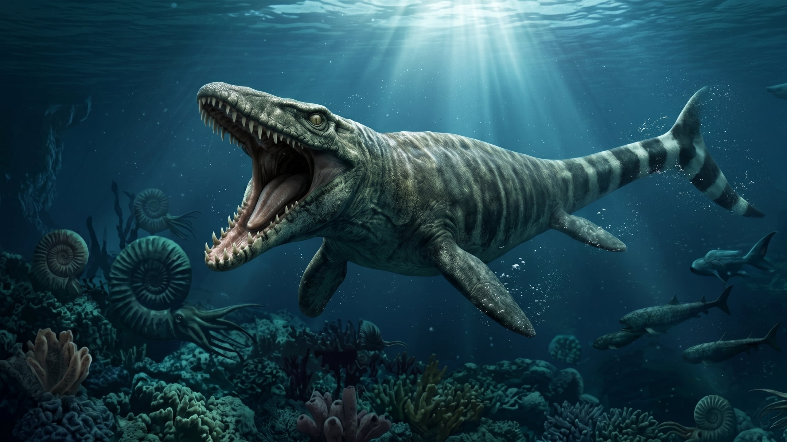 El tylosaurus era uno de los mayores depredadores del mar en el Cretácico, capaz de alcanzar más de 12 metros de longitud y dominar las aguas del antiguo Mar Interior de Norteamérica (Imagen Ilustrativa Infobae)