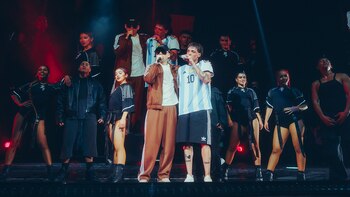 Bizarrap apareció en el escenario