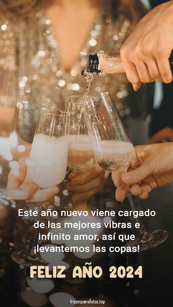 Postales e imágenes con frases motivadoras para compartir por Año Nuevo 2024