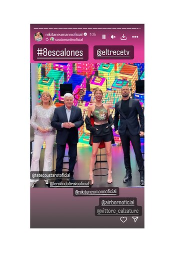 Nicole reposteó la publicación del