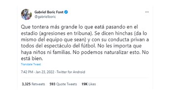 El mensaje del presidente electo,