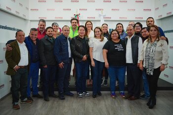 La candidata fue presentada por