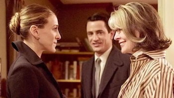 En el set de filmación,