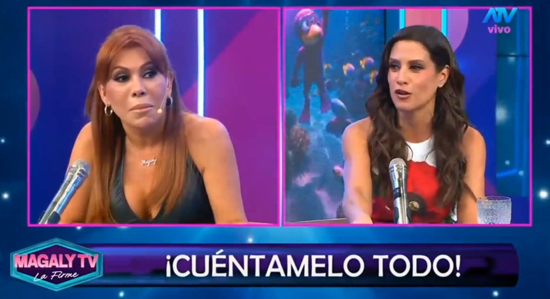 María Pía Copello revela quién, según ella, estaría cerca de llegar a ATV y Magaly responde al instante. Captura: Magaly TV La Firme.