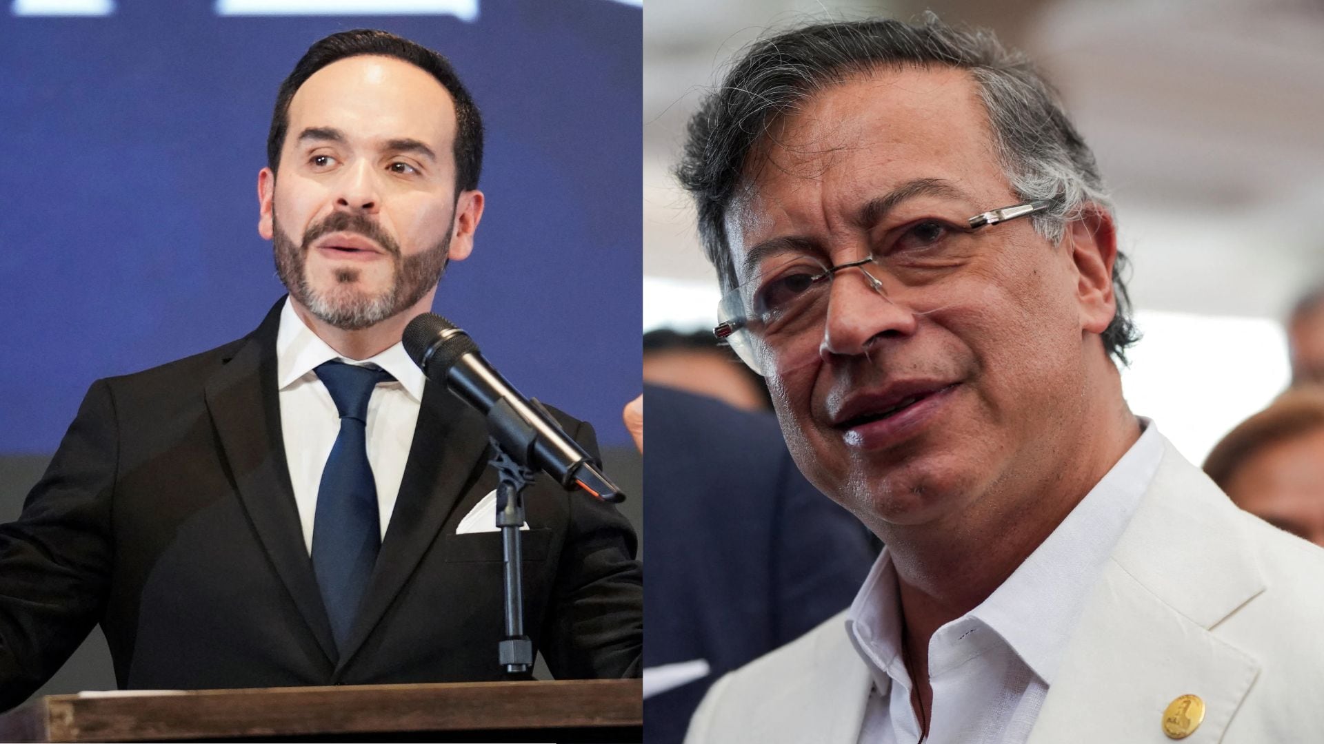 Abelardo de la Espriella, presidente electo de Colombia para el periodo 2026-2030; Gustavo Petro, presidente saliente de Colombia - crédito Sergio Acero/Enea Lebrun/REUTERS