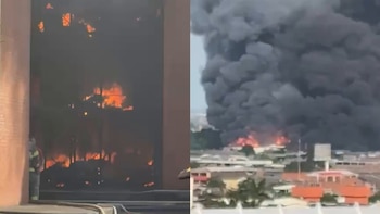 Videos: tres incendios simultáneos desataron alarma y operativos de emergencia en Cali; no hubo personas heridas
