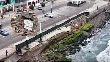 Alerta en Chorrillos: fuertes oleajes destruyen parte del malecón en la playa La Herradura