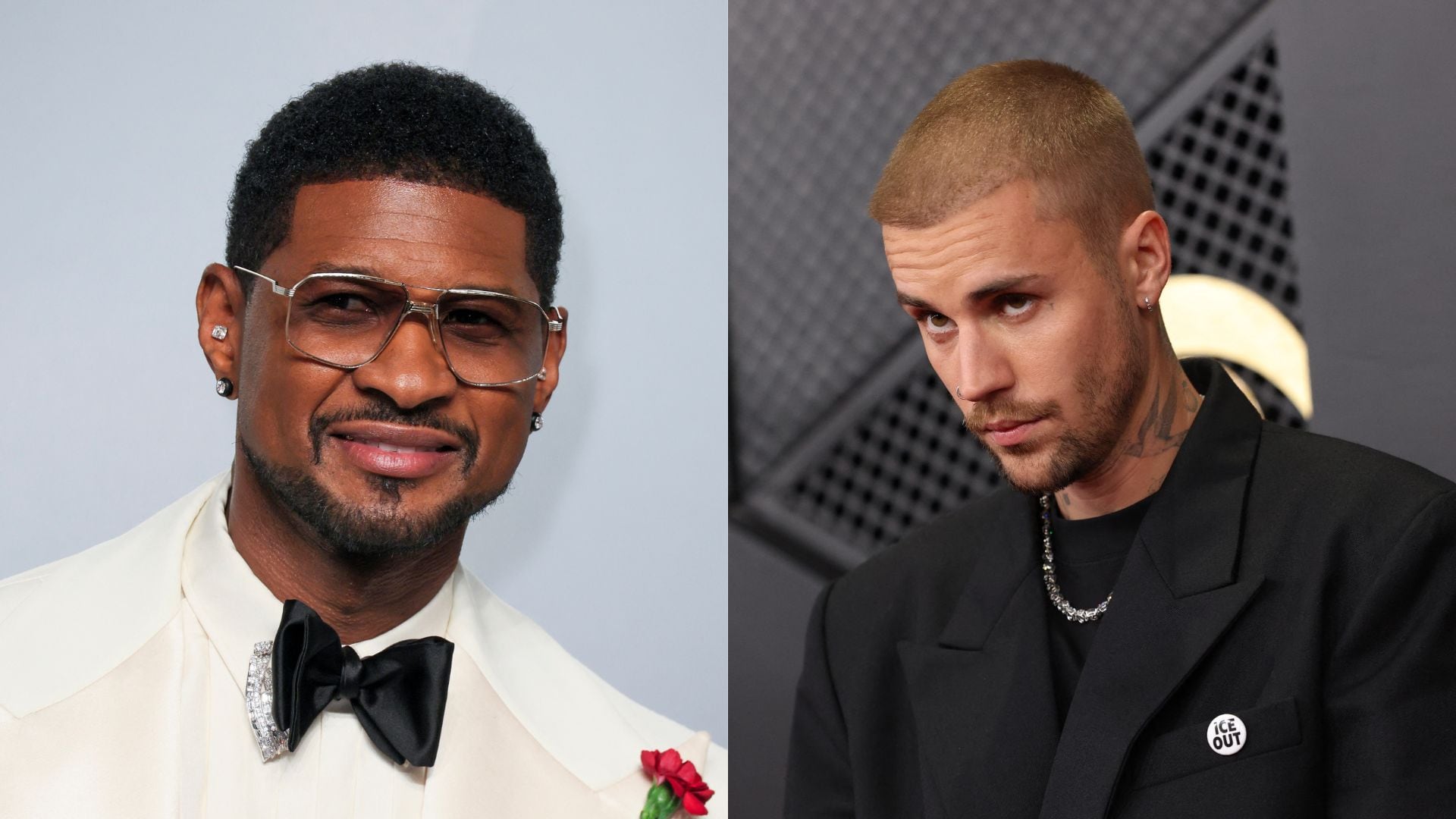 Justin Bieber y Usher tienen una historia de mentor y pupilo que se remonta a 2008, cuando Usher firmó al canadiense para su sello (Composición: REUTERS/REUTERS)