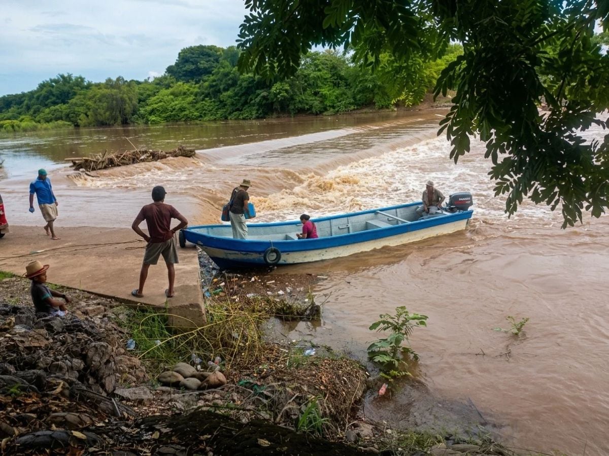 Más de 4 mil personas quedan afectadas por inundaciones tras crecida del río Goascorán en Honduras
