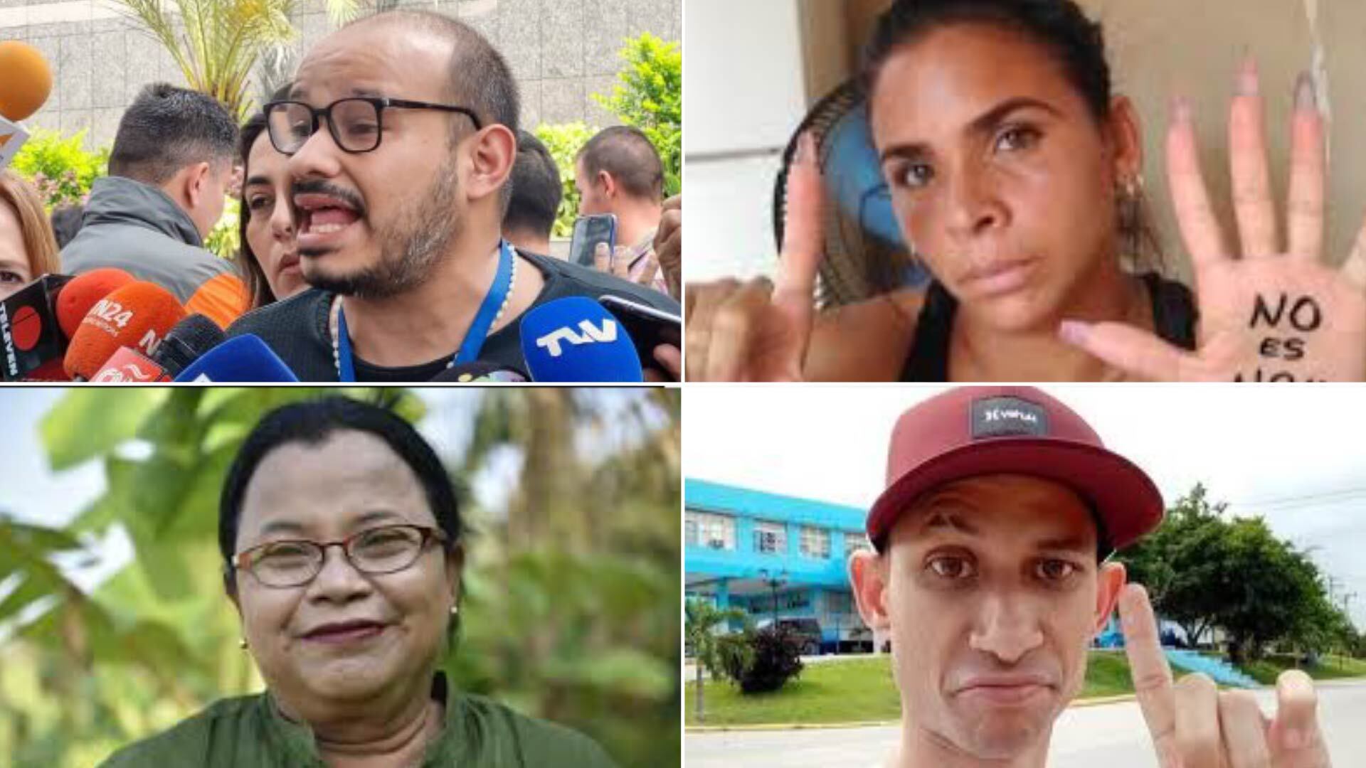 Carlos Julio Rojas (Venezuela), Lizandra Góngora Espinosa (Cuba), Nancy Henríquez (Nicaragua) y Alexander Mario Fábregas Milanés (Cuba)