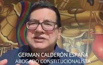 Germán Calderón España, apoderado