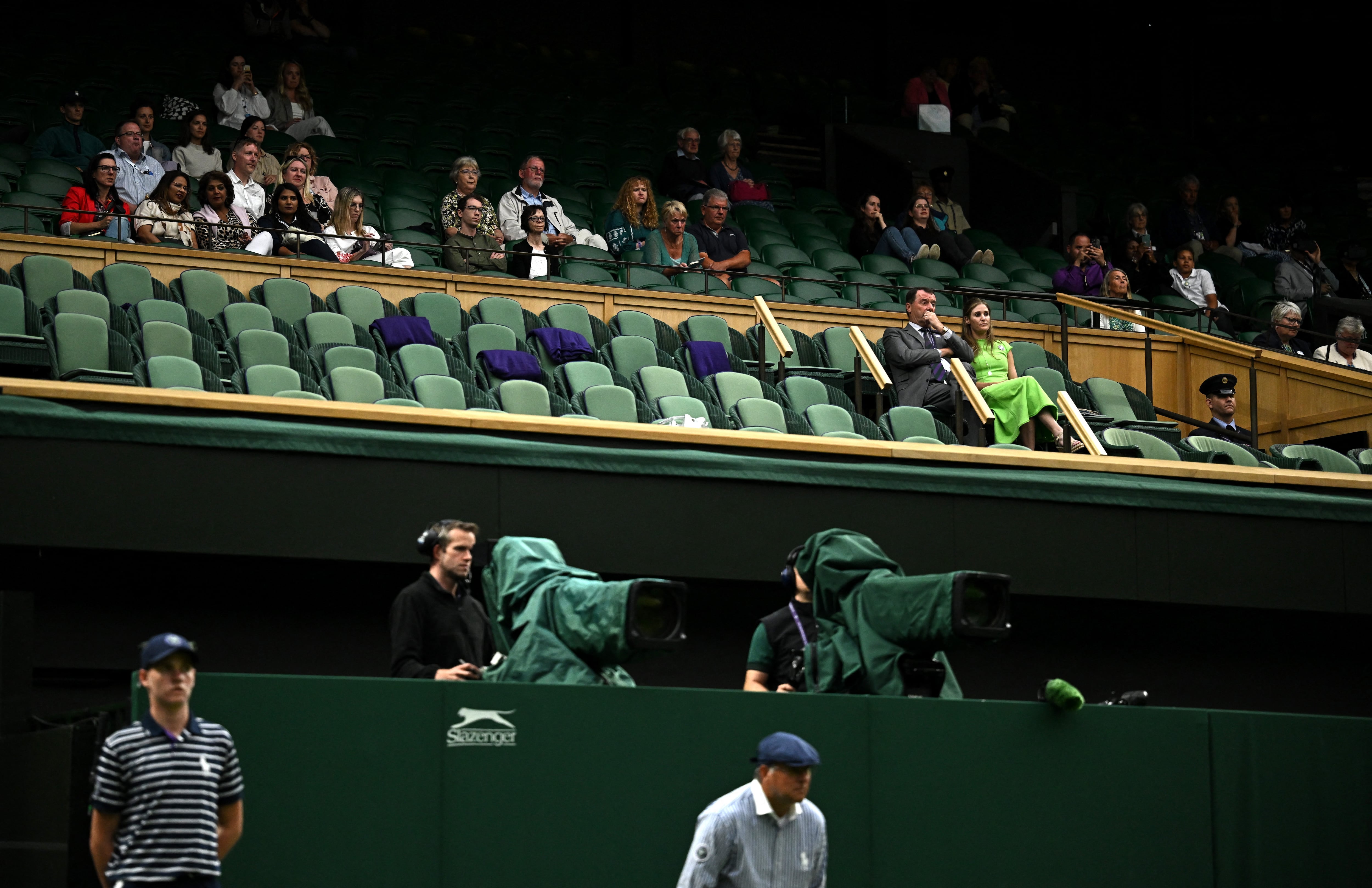 El Royal Box de Wimbledon (Crédito: REUTERS/Dylan Martinez)