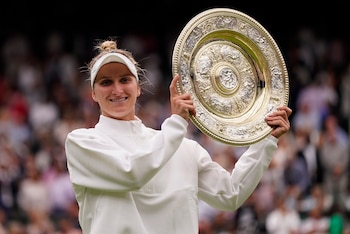 Marketa Vondrousova se consagró campeona de Wimbledon 2023 (AP Foto/Alberto Pezzali)