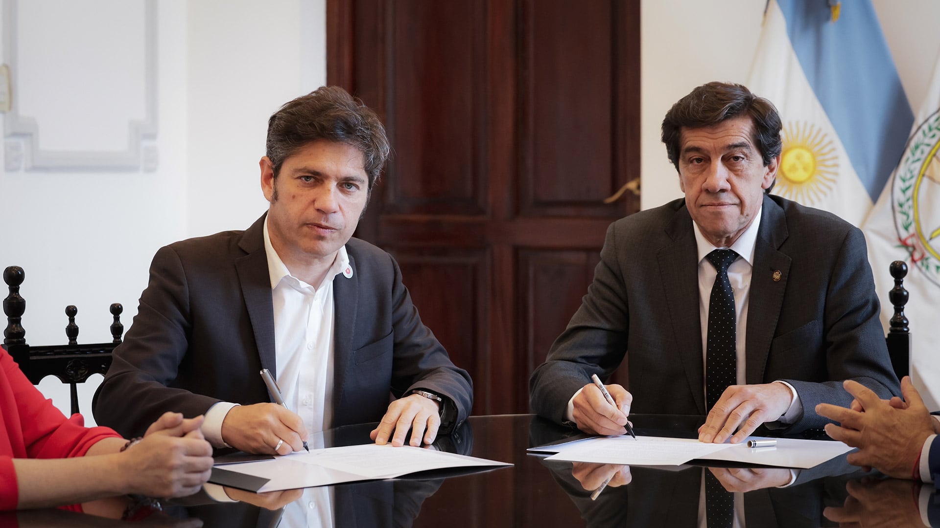 Kicillof junto a Carlos Sadir