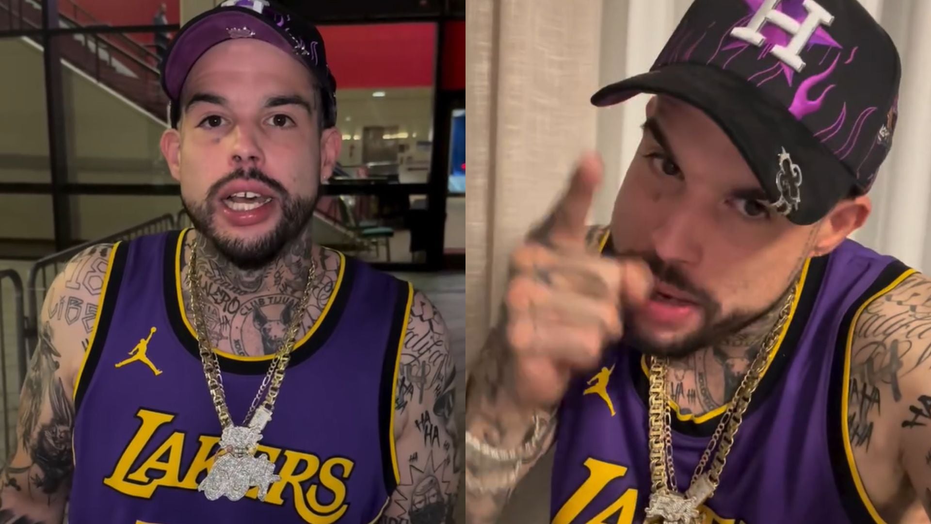 El hijo de Pepe Aguilar reta públicamente a Kunno y responde a sus comentarios con advertencias.(Capturas de pantalla)