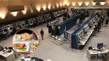 El menú ‘público’ más barato se toma en el centro de control del tráfico aéreo de Madrid: 1,20 euros por dos platos, pan, postre y bebida