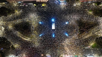 Festejos Argentina Inglaterra en el Mundial 2026 - Obelisco - Drone