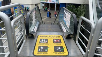 En esta escalera se puede