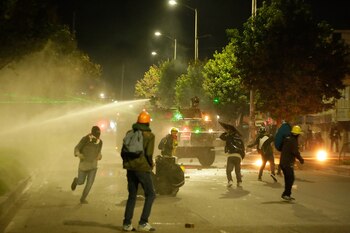 Enfrentamientos en la Av. Suba