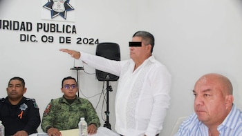 Cleofas Juárez en la instalación del Consejo Municipal de Seguridad Pública en Emiliano Zapata de 2024. Crédito: Facebook - Gobierno Municipal de Emiliano Zapata