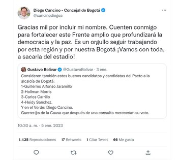 Cancino evalúa llegar a la