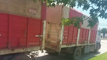 La parte trasera del camión