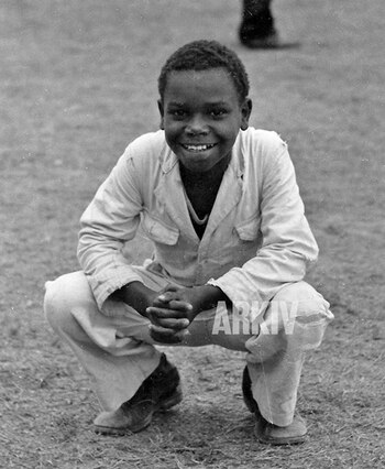 'Perico' León durante su niñez