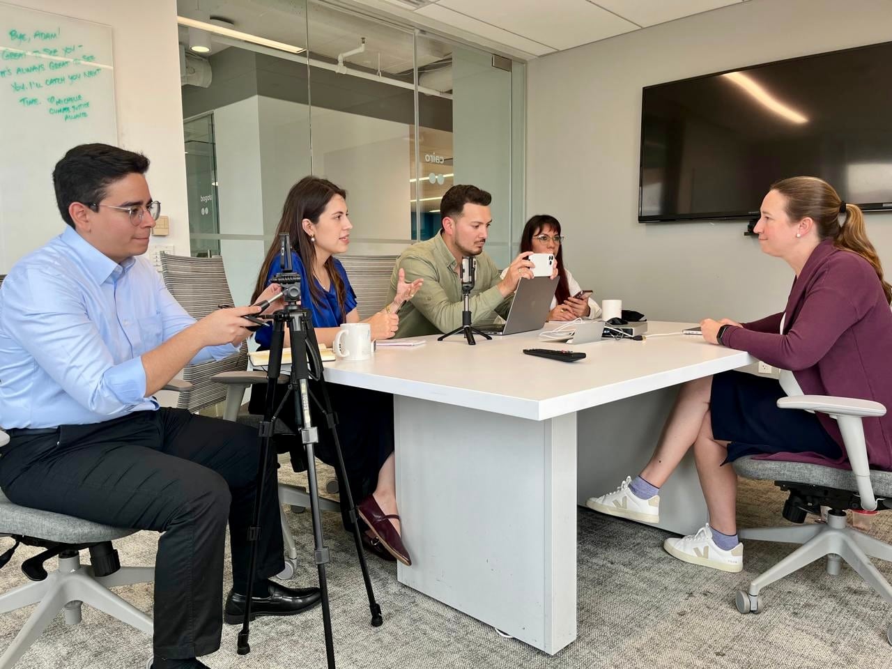 Julia Yansura de FACT durante la entrevista con Infobae. (Cortesía)