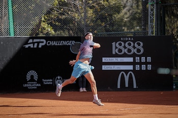 Nicolás Kicker buscará una nueva final de Challenger en el certamen de Tucumán (Crédito: Prensa AAT)