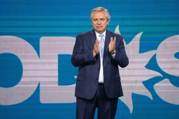 Alberto Fernández, en el búnker