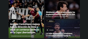 La foto de Fernando Diniz es la fiel imagen del buen comienzo del Corinthians en la Copa Libertadores-crédito Globo Esporte