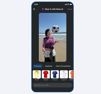 Con esta función, los usuarios pueden escoger entre varias camisas deportivas y usarlas en sus fotos de perfil. (Facebook)