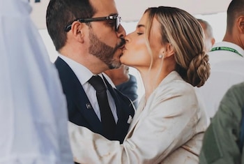 Abelardo de la Espriella y su esposa siempre se muestran muy cariñosos en público - crédito Ana Lucía Pineda / Instagram