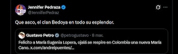 Jennifer Pedraza aseguró que María