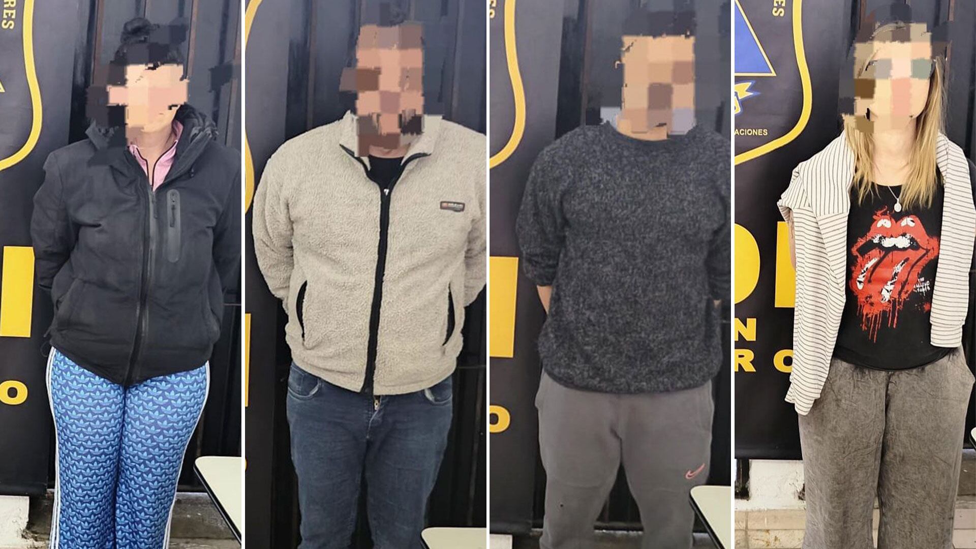 Cuatro de los cinco sospechosos detenidos este miércoles