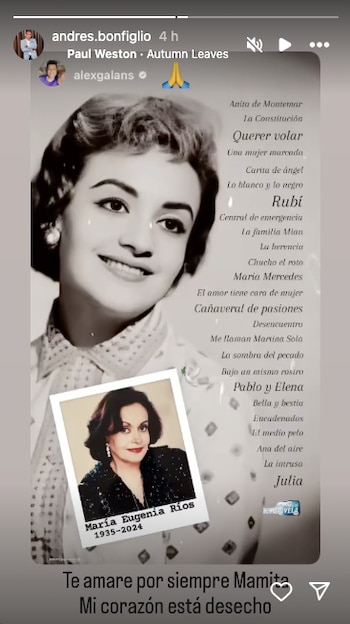 María Eugenia Ríos falleció a