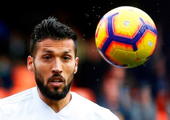 El defensa argentino del Valencia Ezequiel Garay. EFE/MIGUEL ANGEL POLO/Archivo