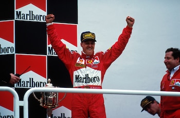 Michael Schumacher se consagró con su Ferrari en Buenos Aires (Motorsports/ZUMA Press)