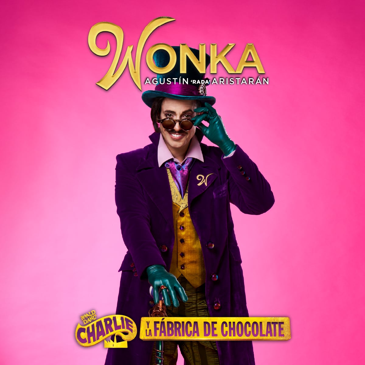 Agustín Rada Aristarán interpretará al mítico Willy Wonka en
